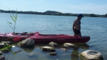 erstes Boot mit Rony ist im Wasser